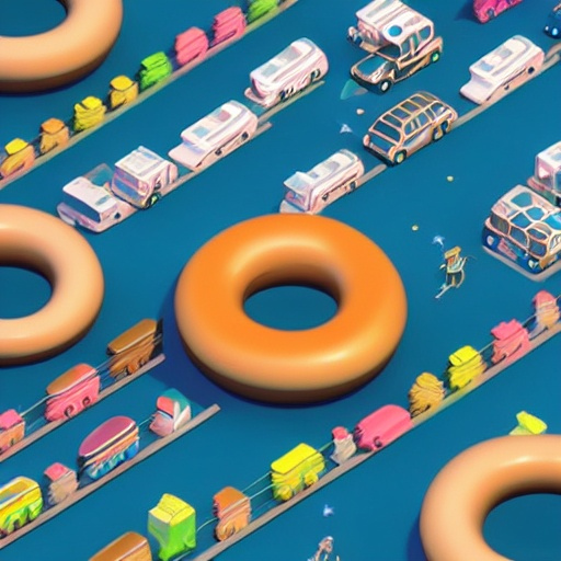 Donut traffic Jam.